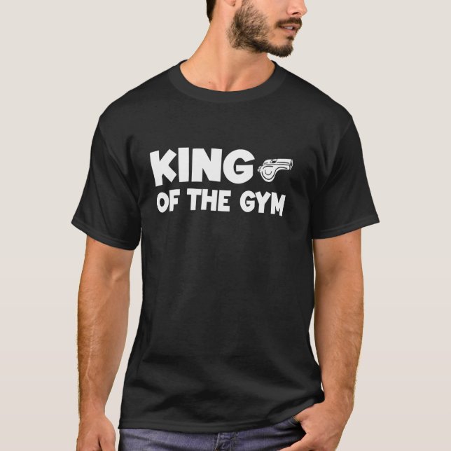 Camiseta Rei Do Professor De Educação Física Ginásio Educaç (Frente)
