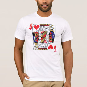 Camiseta Rei do t-shirt dos corações