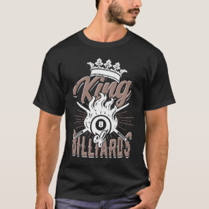 Camiseta Rei dos bilhar u2013 Billiard, hobby Snooker