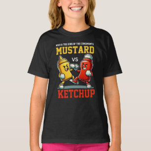 Camiseta Rei dos condimentos Mostarda vs Ketchup Clássico
