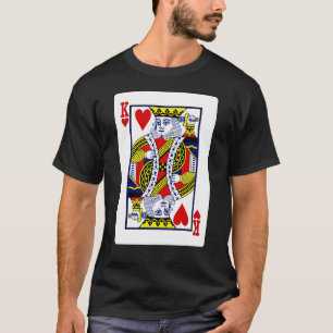 Camiseta Rei dos Corações do tradicional baralho