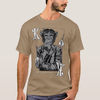 Camiseta Rei Dos Espadas Macaco Intelectual - Poker Vintage