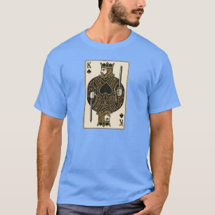 Camiseta Rei dos Espadas - Preto Regal e Dourado
