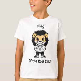 Camiseta Rei dos Gatos Legal! T-Shirt para crianças