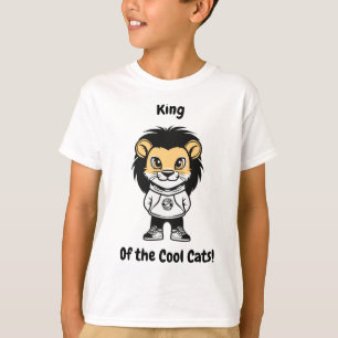 Camiseta Rei dos Gatos Legal! T-Shirt para crianças