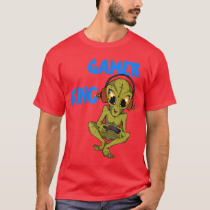 Camiseta Rei dos Jogadores Zocker King PC Jogos Consoles Al