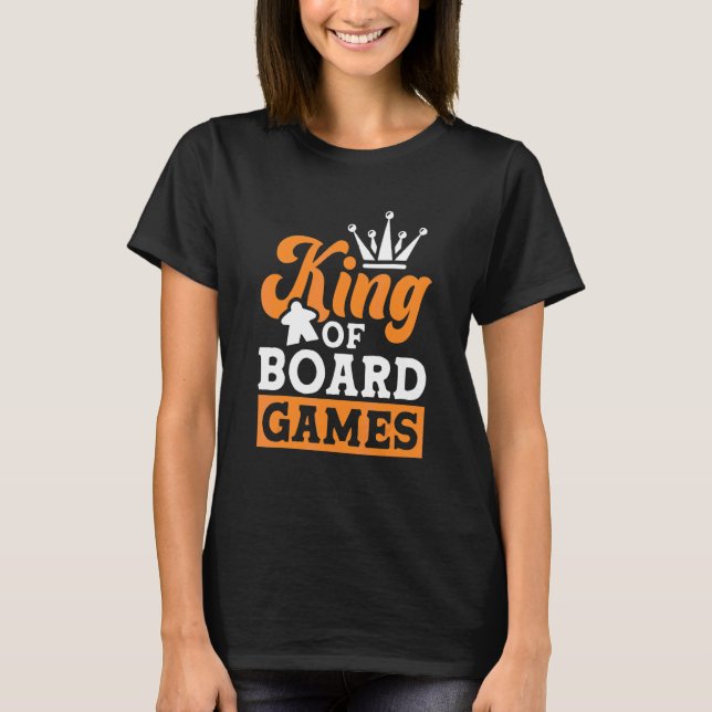 Camiseta Rei Dos Jogos De Tabuleiro Jogo De Tabuleiro Tabul (Frente)