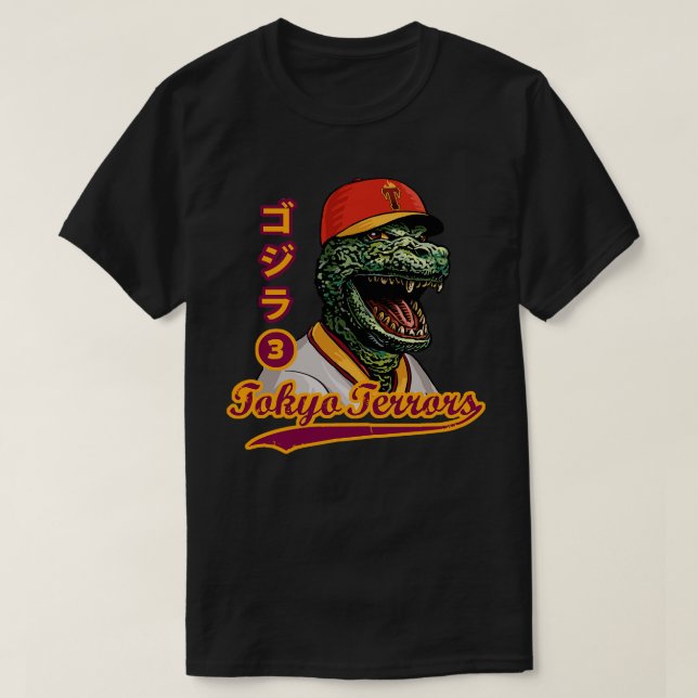 Camiseta Rei dos Monstros Kaiju Baseball (Frente do Design)