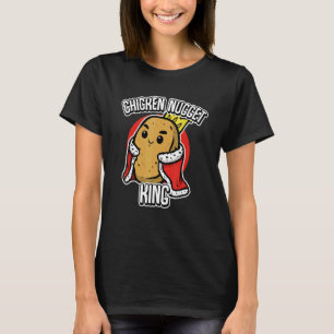 Camiseta Rei dos Nuggets de Frango Meninos Homens Crianças