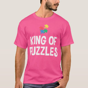 Camiseta Rei Dos Puzzles Amante de Puzzles Colecionador de 