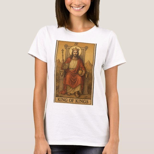 Camiseta Rei dos Reis Tarot Jesus (Frente)