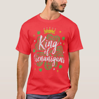Camiseta Rei dos Shenanigans - Dia Engraçado de São Patríci