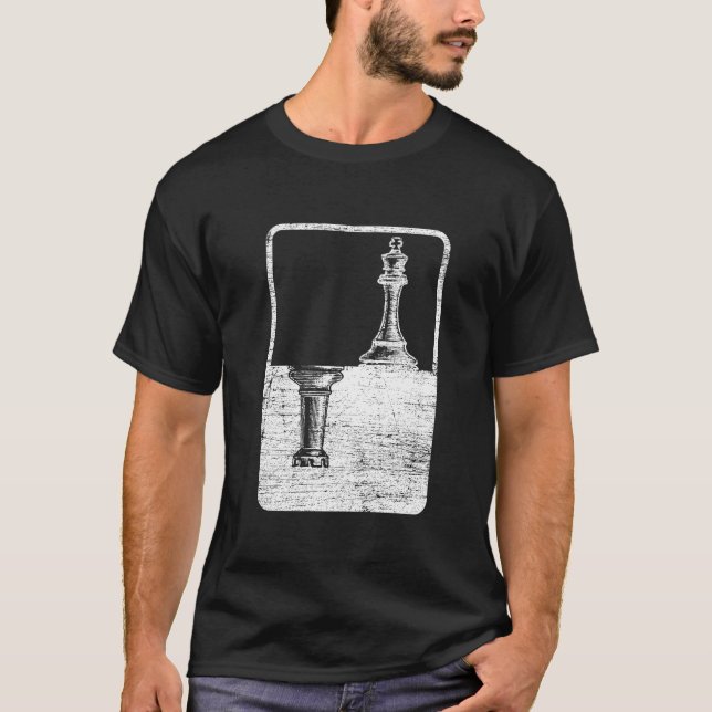 Camiseta Rei e torre preto Weis xeque (Frente)