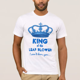 Camiseta Rei engraçado da coroa V25J do ventilador de folha