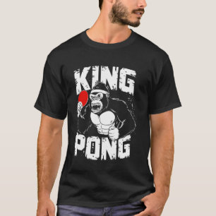 Camiseta Rei Engraçado Pong - Tênis de Mesa Ping Pong Vinta