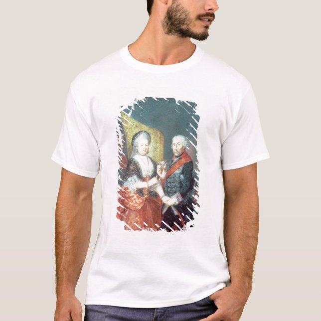 Camiseta Rei Frederick II e sua esposa (Frente)