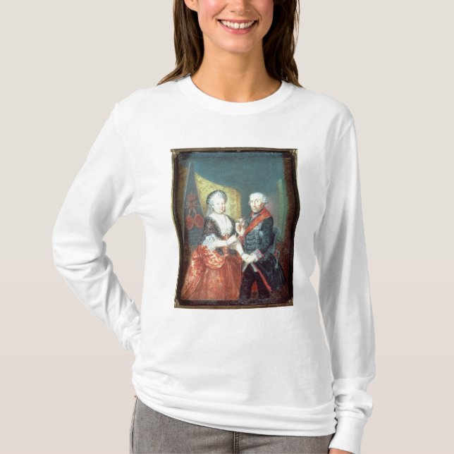 Camiseta Rei Frederick II e sua esposa (Frente)