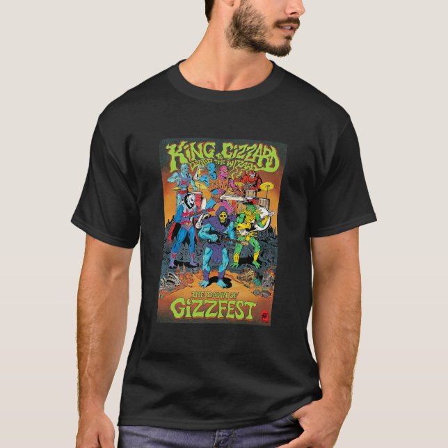 Camiseta Rei Gizzard e o Mago do Lizard amanhecer de Gizzfe (Frente)