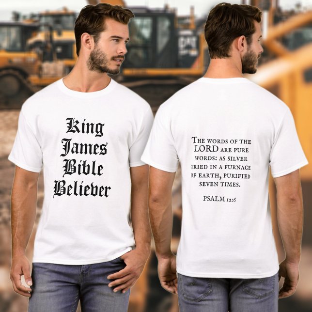 Camiseta Rei James Bíblia Crente Escritura Cristã (Criador carregado)