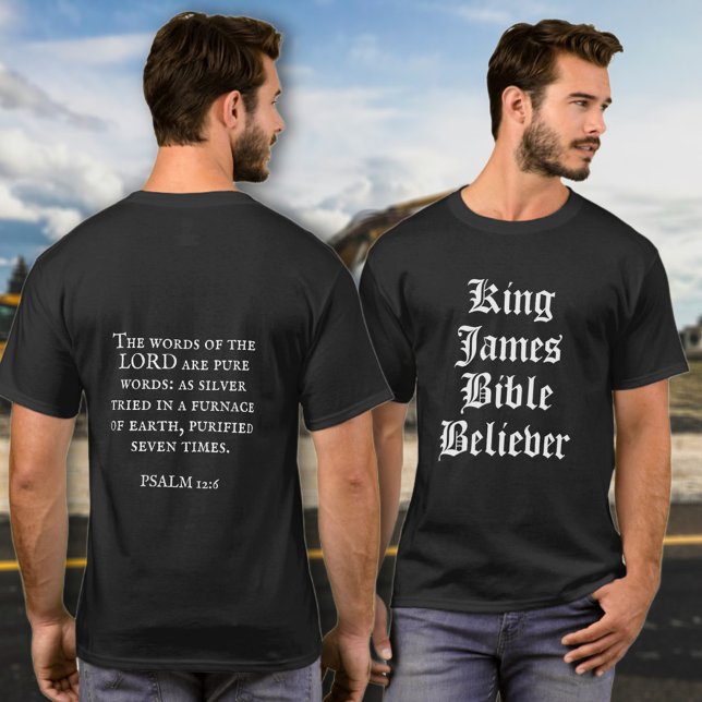 Camiseta Rei James Bíblia Crente Escritura Cristã (Criador carregado)