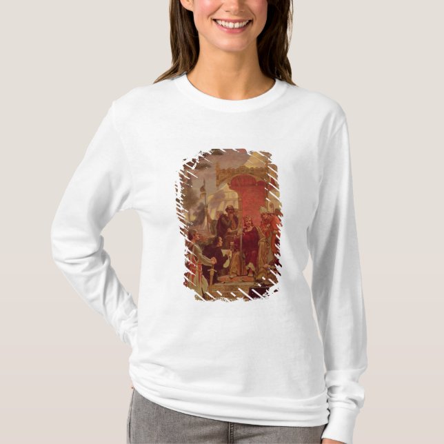 Camiseta Rei John Granting a Magna Carta em 1215, 1900 (Frente)