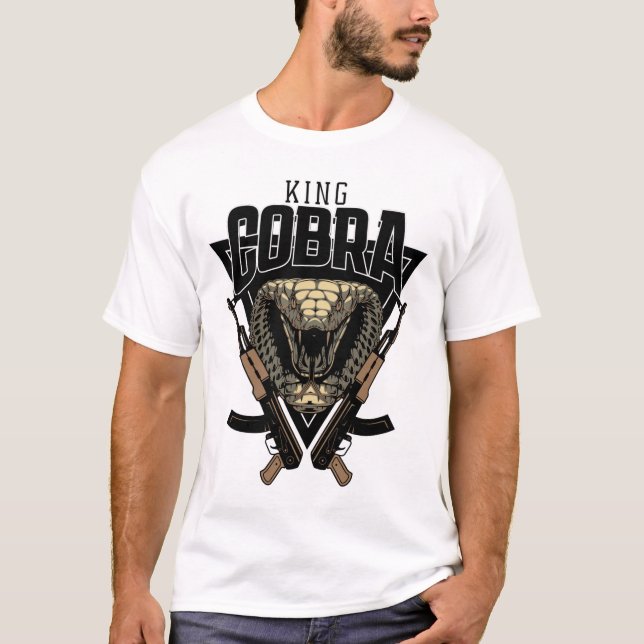 Camiseta rei kobra com ak (Frente)