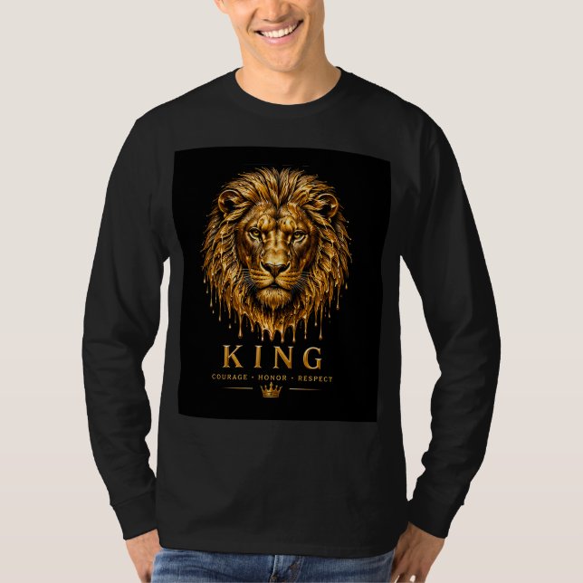 Camiseta Rei Leão Animal de Poder 🦁 (Frente)