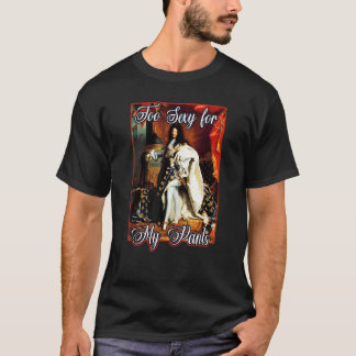 Camiseta Rei Luís Xiv Da França Em Panty Hose High Heels