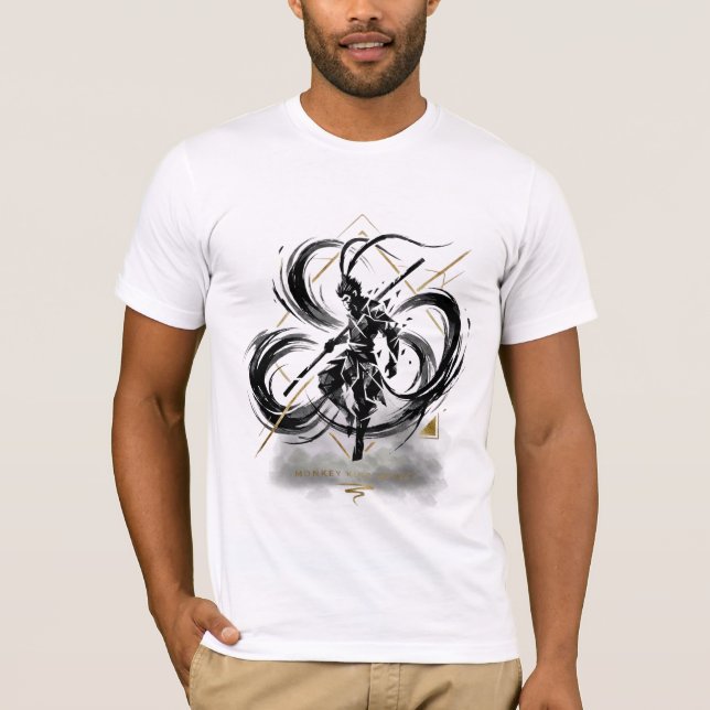 Camiseta Rei Macaco Espírito Tinta Tempestade (Frente)