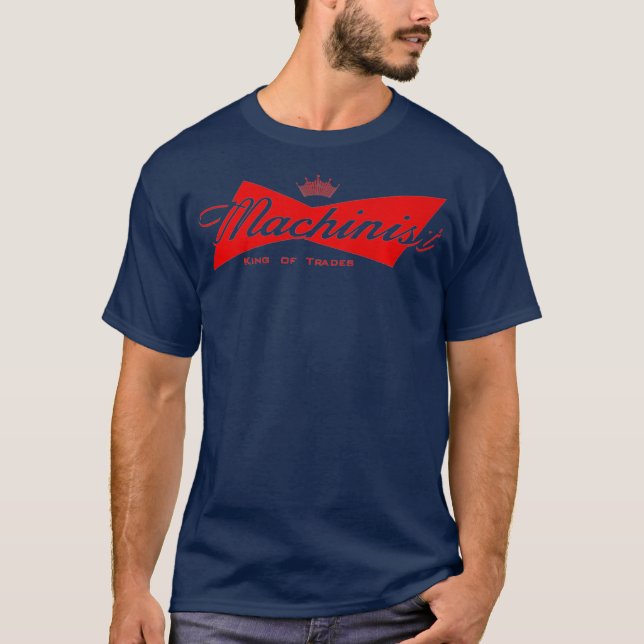 Camiseta Rei Machinista de Negócios Premium Machinista Engr (Frente)