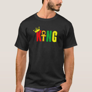 Camiseta Rei Marido Egípcio Ankh Kemetic Negro Engraçado