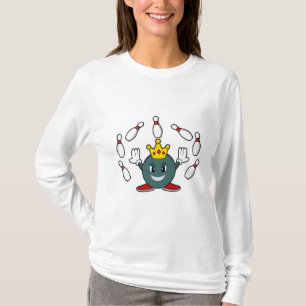 Camiseta Rei na Boliche com cavilha de Boliche