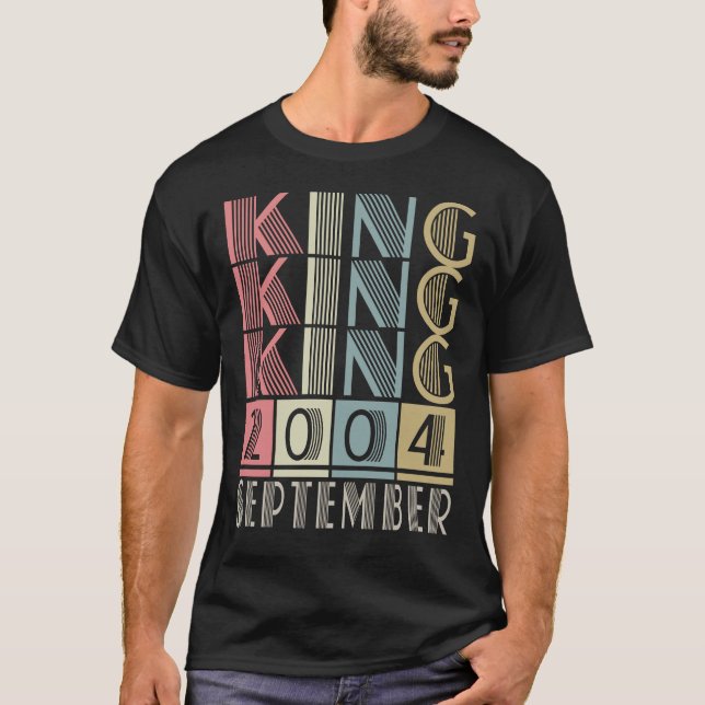 Camiseta Rei nascido em setembro de 2004 (Frente)