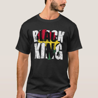 Camiseta Rei Negro África Mapa da História Negra Mês África