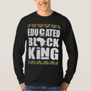 Camiseta Rei negro educado História do negro mês
