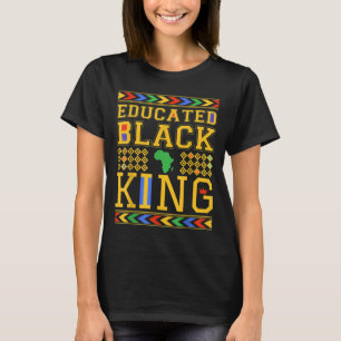 Camiseta Rei Negro Educado História Negra Africana de Dashi