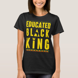 Camiseta Rei Negro Educado História Negra Raízes Africanas