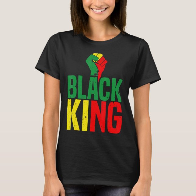 Camiseta Rei Negro História Mês da História Menina American (Frente)
