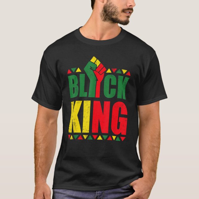 Camiseta Rei Negro História Mês da História Menina American (Frente)