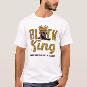 Camiseta Rei Negro O Mais Poderoso Peço Dos Homens Do Jogo