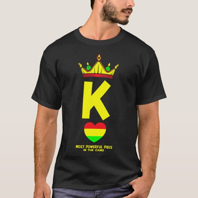 Camiseta Rei Negro O Mais Poderoso Peço No Jogo Jun (Frente)