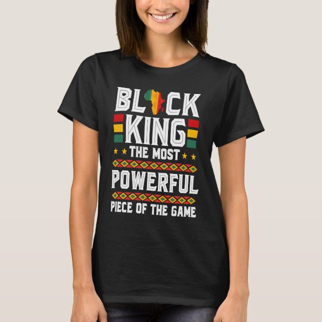 Camiseta Rei Negro, o mais poderoso pedaço do jogo (Frente)