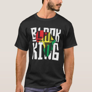 Camiseta Rei Negro para Homens História Mês África Triba