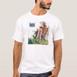 Camiseta Rei & rainha dos corações, Alice & o gato de