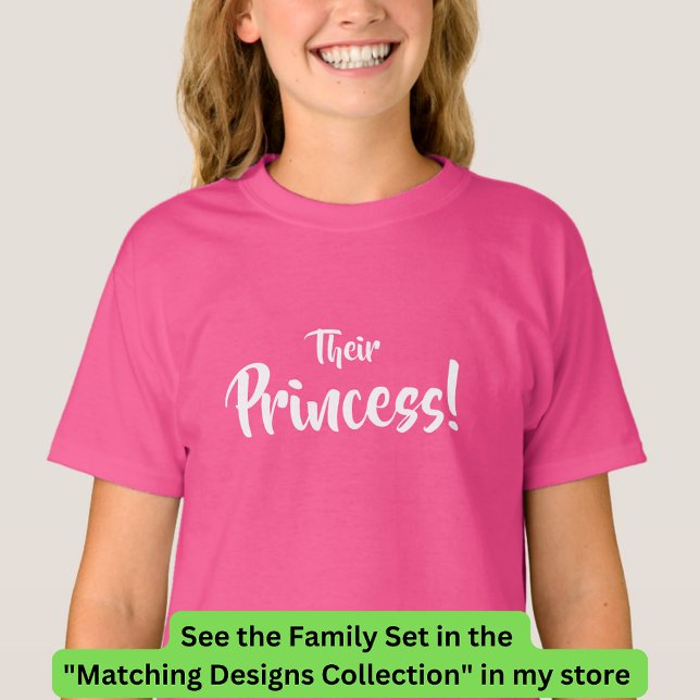 Camiseta Rei Rainha, Príncipe, Sua Princesa Família Corresp (Criador carregado)