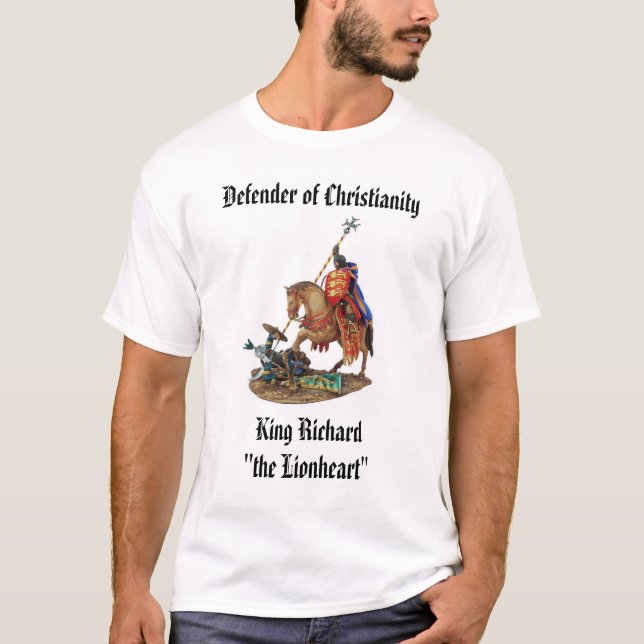 Camiseta Rei Richard o Lionheart, rei Richard " o Li… (Frente)