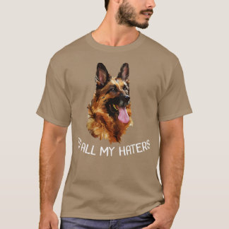 Camiseta Rei Shepherd Dog Face A Todos Os Meus Odiadores Cã