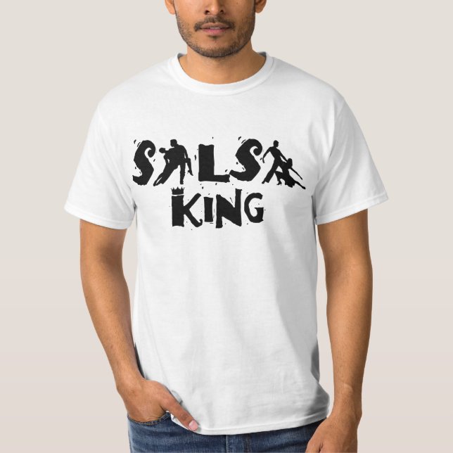 Camiseta REI t-shirt da SALSA - para amantes da dança da (Frente)