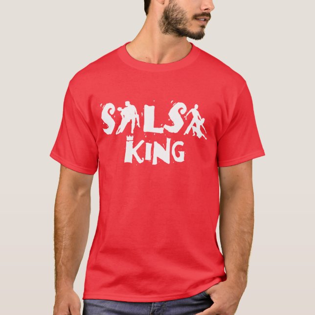 Camiseta REI t-shirt da SALSA - para amantes da dança da (Frente)