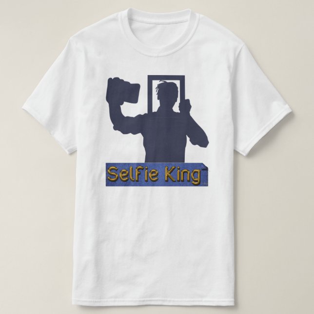 Camiseta Rei T-shirt de Selfie (Frente do Design)